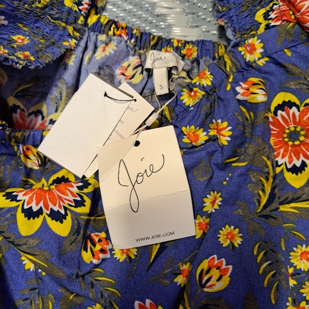 Joie Chloris‎ Sun Dress Floral in Baja Blue - Picture 6 of 10